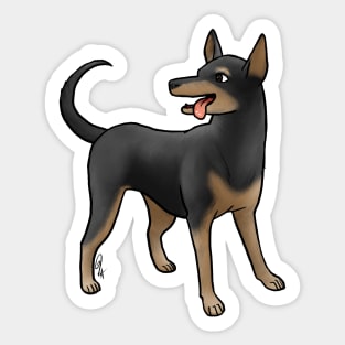 Dog - Xoloitzcuintli - Coated Brown and Black Sticker